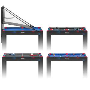 Neosport NS-810 5 az 1-ben játékasztal, biliárd, léghoki, asztalitenisz, kosárlabda és íjászat játékmódokkal - Biliárd