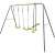 Pepita Basic 4-Person Garden Swing Set - Lime Green and Gray