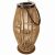 Gardlov Bamboo Lantern with glass insert and rope handle