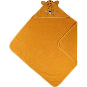 Blush & Blossom Leopárd Lenny kapucnis törölköző, sárga leopárd mintával, baba számára - Tryco