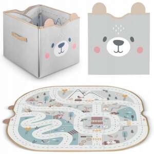 Nukido 2-in-1 Storage Basket with Play Mat for Kids - Grey 106929677 - Babies & Toddler