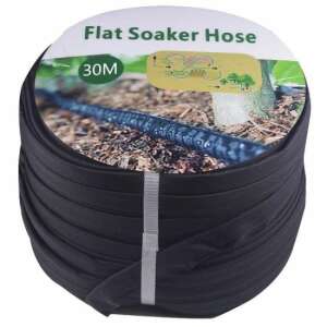 Furtun de udare plat de 30 metri, ideal pentru udarea paturilor de flori și a gardurilor vii - Irigare