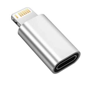 Mercaton® Type-C to Lightning adapter, silver, fast charging, data transfer - Lightning Cable