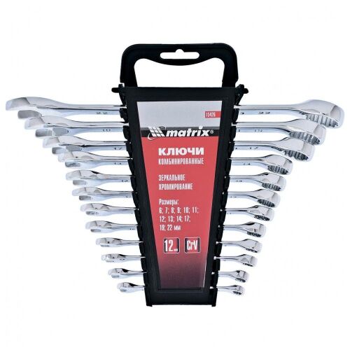 MTX Kombinált Csavarkulcs Szett - 12 db (6-22 mm) CrV