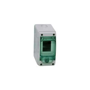 Schneider Electric Kaedra Mini Verteilerkasten, IP65, 3 Module, Außenbereich, Wandmontage, Weiß, Transparente Tür - Schneider