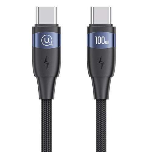 Kabel USAMS U85 Type-C - Type-C, 100W, 1.2m, PD, czarny