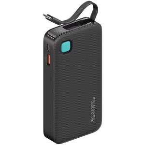 USAMS XY Power Bank - 10000 mAh - PD 20W - Beépített Kábel