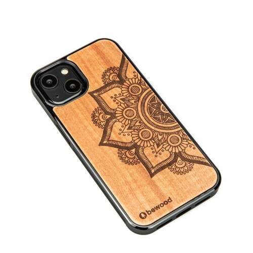 Bewood Mandala Apple Tree Wooden tok iPhone 13 - barna 106944404 - Bewood