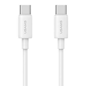 Cablu USAMS YD Series Type-C - Type-C 60W 1m alb - USAMS Cabluri USB