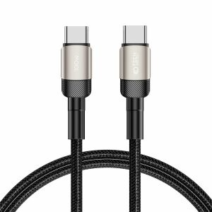 Kabel USB-C Tech-Protect UltraBoost 100W, 1m, Czarny Oplot - Kabel USB