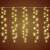 LED curtain lights hanging from a white wire