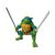 Leonardo the Ninja Turtle action figure with swords, Comansi