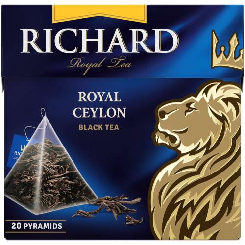 Richard Royal Ceylon fekete tea, 20 piramis filteres tea