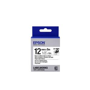 Epson LK-4WBQ label tape cartridge, 12mm x 5m, black on white - Label sticker
