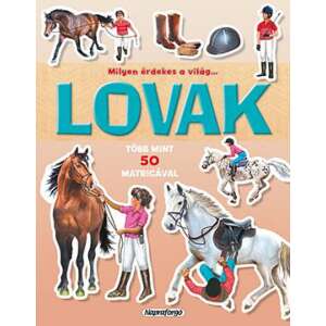 Napraforgó - Lovak Matricás Füzet - 50+ Matrica