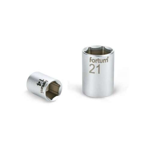 FORTUM dugófej, 1/2', 36mm, 61CrV5, mattkróm; 44mm hosszú FORTUM 108779011