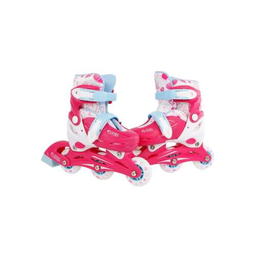 Street Rider Pro Rollschuhe für Kinder, rosa, verstellbare Größe 26-29