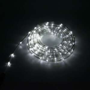 Hideg fehér, vezetékes LED Fénykábel 200db izzóval 10,4m