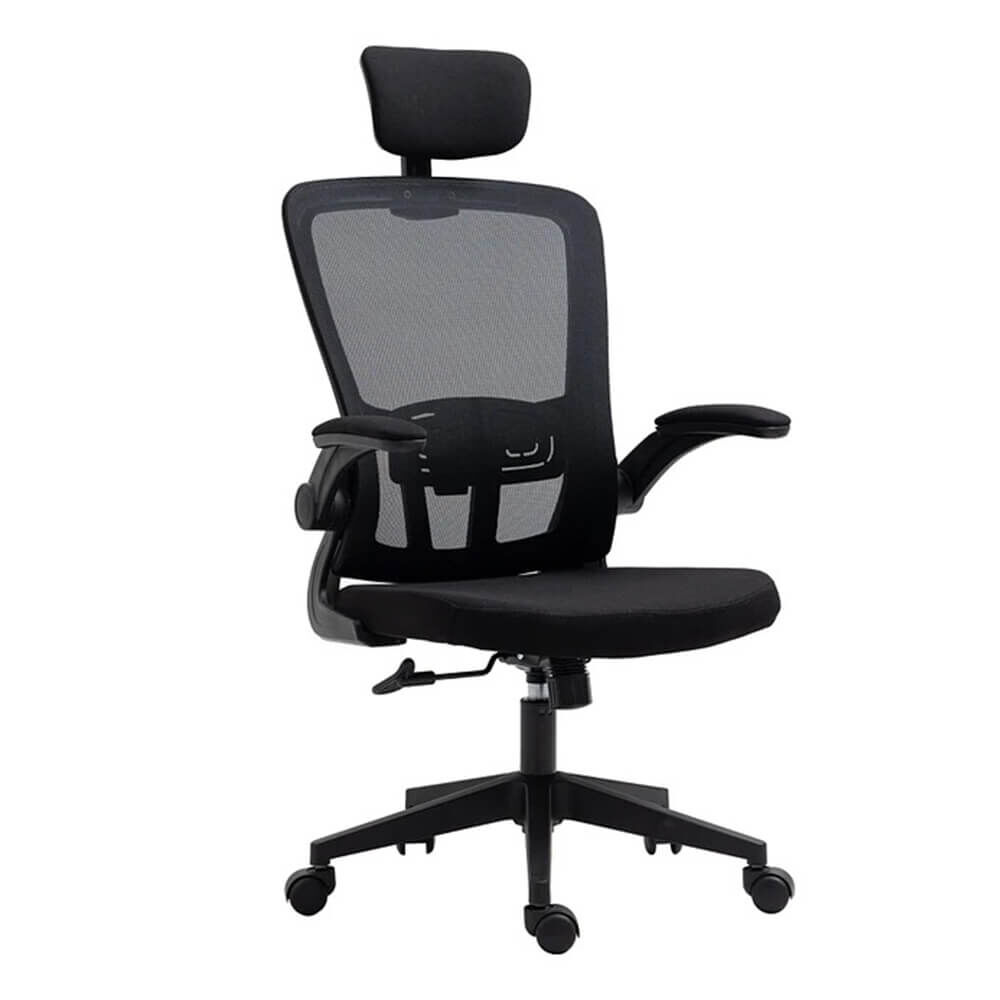 Timeless Tools Ergonomic Office Chair with Lumbar Support and Headrest, Black