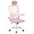 Timeless Tools Ergonomic Office Chair with Lumbar Support, Headrest, Pink 131704065