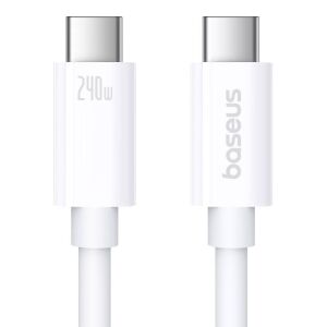 Nabíjací kábel Baseus 240W USB-C na USB-C, biely - Káble a príslušenstvo
