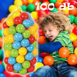 Mini műanyag labdák gyerekeknek / 100 db-os medence labda csomag kül- és beltérre is 71541440 Műanyag labda szettek