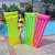 Intex Neon saltea gonflabilă pentru piscină, 183x69 cm, galben, verde și roz