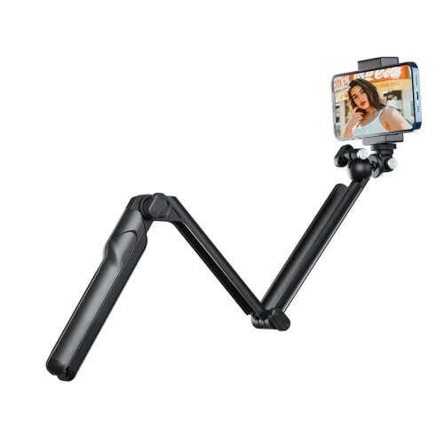 Telesin TE-TRP-009 Kihúzható Selfie Bot és Állvány GoPro Hero 13, 12, 11, 10, Insta 360 X4, DJI Action 4, DJI Action 5 Pro Kamerákhoz