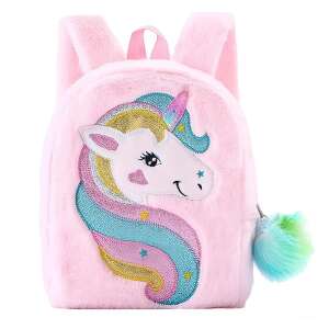 Unikornis Plüss Hátizsák LED-del - 28 cm