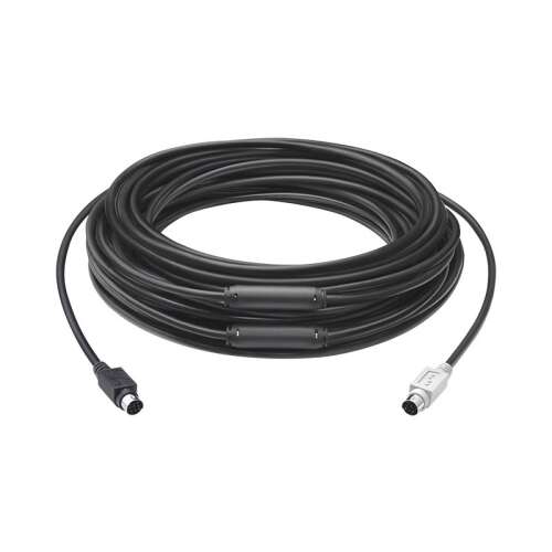 Logitech GROUP 15m Extender Cable PS/2 kábel 6-p Mini-DIN Fekete