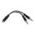 StarTech.com 3.5mm Jack Y-kábel - 2x 3.5mm - 13cm 107026243