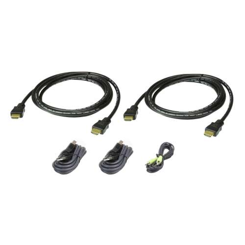 ATEN KVM Kábel - HDMI, USB, Audio - 1,8m 107026789