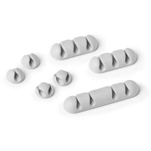 Cavoline Clip Mix Cable Organizer, gray, set of 6 - Durable
