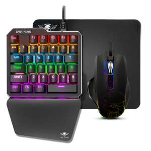 Herná klávesnica a myš Spirit of Gamer Xpert Gameboard G700, čierna, s RGB podsvietením - Spirit of Gamer