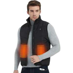 Dollcini Herren Heizweste, Schwarz, Größe M, USB Heizweste, Winddichte Elektrische Isolierte Jacke - Jacken für Herren