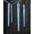 LED icicle lights, 10 icicle tubes, 3.6m, white, outdoor and indoor use