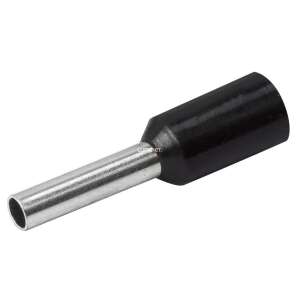 Tracon E122 6mm2/12mm izolowana końcówka kablowa, czarna, pojedyncza sztuka - Płaszcz na końcu kabla