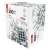 Emos 300 LED icicle lights packaging, cool white, 5 meters long, 0.7 meters wide, 8 lighting modes