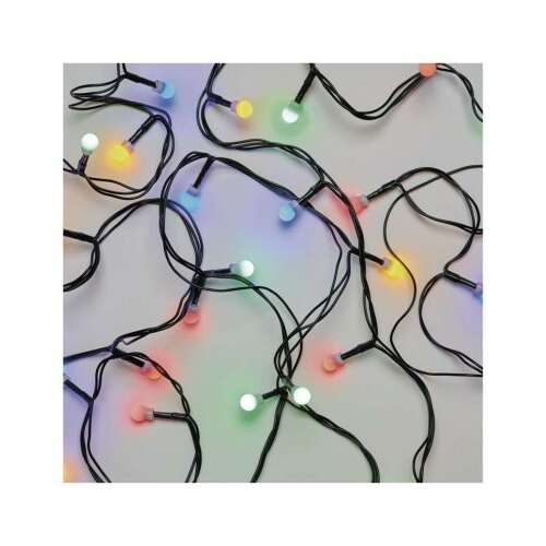 LED karácsonyi RGB fényfüzér, cseresznye – golyók, 48 m, kültéri és beltéri, többszínű, időzítő 80790170