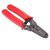 Extol Premium wire stripper, red handles, angled view