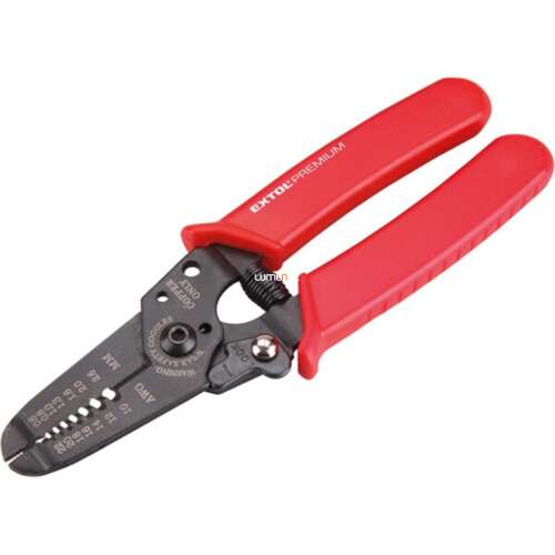 Extol Premium wire stripper pliers, red handle