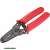 Extol Premium wire stripper, red handles, angled view