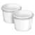 Two white bowls for MPM MMR-22Z stand mixer