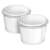 Two white bowls for MPM MMR-22Z stand mixer