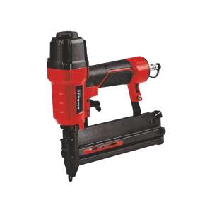 Einhell TC-PN 50 pneumatischer Tacker, rot und schwarz, schräge Ansicht - Einhell