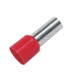 Tracon E113 1,5mm2/8mm insulated wire end sleeve, red, single piece - Tracon