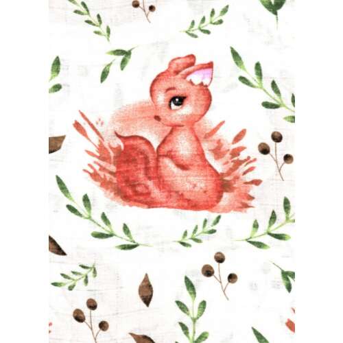 LittleONE by Pepita minőségi Textil pelenka 55 x 80 cm - Mókus #fehér-barna 38818525