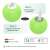 ZEEVOS intelligent pet ball toy, showing how to charge the toy using a USB cable