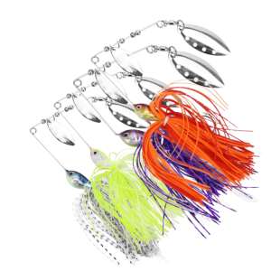 Sada 4 ks spinnerbait FishEdge, 10cm, 20g, rôzne farby - Rybárske návnady