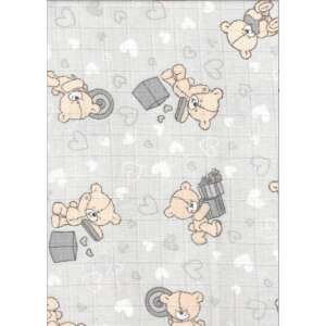 LittleONE by Pepita Qualität Textilwindel 55 x 80 cm - Teddy #grau-braun